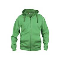 CLIQUE 21034 SWEAT WITH F/ZIP GREEN 3XL