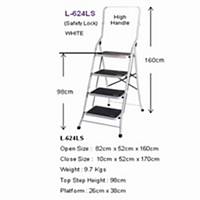 Fujiplus Foldable Ladder 4 Steps With Safety Lock