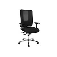 Office chair Topstar Open X, with mesh backrest and armrest, black
