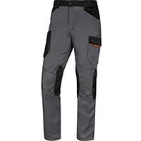 Work trousers Deltaplus MACH2 V3, size M, Polyester/Cotton, grey/orange
