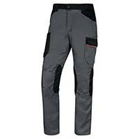 Work trousers Deltaplus MACH2 V3, size L, Polyester/Cotton, grey/orange