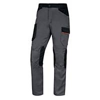 Work trousers Deltaplus MACH2 V3, size L, Polyester/Cotton, grey/orange