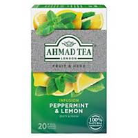 Ahmad Tea 100 Natural Peppermint &  Lemon Infusion - Pack of 20x40g