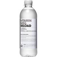 Vitamin Well Reload with lemon/lime taste, 500 ml, 12 Fl. package