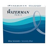 Waterman International Blue Ink Pen Cartridges - Pack Of 6