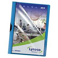 Deska s kovovým klipem Lyreco, 30 listů, modrá, balení 5 kusů