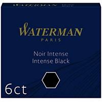 Ink cartridges Waterman short, black, package of 6 pcs