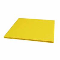 Plastic Corrugated Board 3X500X750MM Yellow