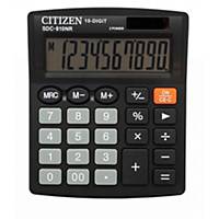 Citizen SDC810NR asztali számológép, 10 számjegyű kijelző, fekete