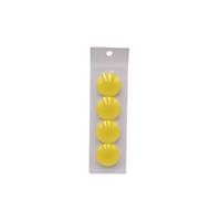 LYRECO MAGNETIC W/B BUTTON 40MM YELLOW - PACK OF 4
