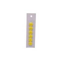 LYRECO MAGNETIC W/B BUTTON 20MM YELLOW - PACK OF 6