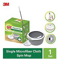 3M Scotch-Brite T6 Microfiber Cloth Spin Mop Bucket Set