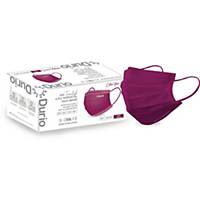 Durio 4Ply Surgical Face Mask (Dark Purple) - Box of 40