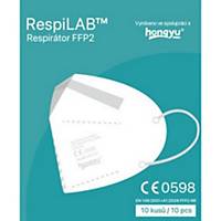 RespiLab™ HY1117 Folded Respiratory Mask without Valve, FFP2, 10 Pieces