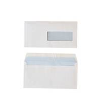 Amerikaanse enveloppen met venster rechts, wit, 80 g, 114 x 229 mm, 500 omslagen