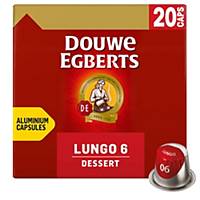 Douwe Egberts koffiecapsules, lungo dessert, pak van 20
