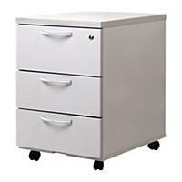 3-DRAWER MOBILE UNIT LIGHT GRY