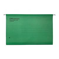 Officemart 吊掛式文件夾 F4 綠色 - 每盒25個