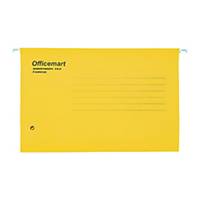 Officemart 吊掛式文件夾 F4 黃色 - 每盒25個