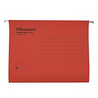 Officemart Suspension File A4 Red - Box of 25