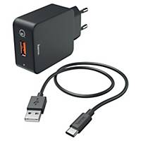 HAMA 183230 KIT CHARGER USB-C 3A BLK