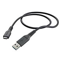 Kabel USB-A - USB-C M-M HAMA, USB 3.1, 1 m, czarny