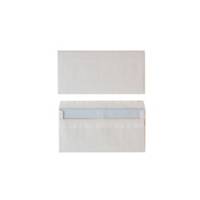 Enveloppes américaines, autocollantes, blanches, 80 g, 114 x 229 mm, les 500