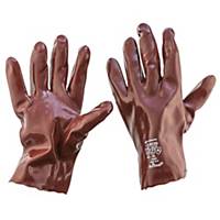 My-T-Gear 27 PVC handschoenen, rood, maat 10, 12 paar