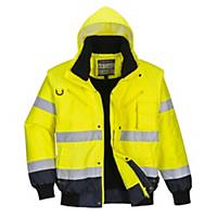 Portwest® C465 Bomber Hi-Vis Waterproof Jacket 3in1, Size S, Yellow