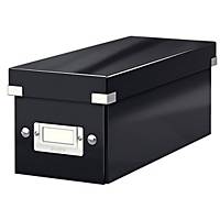 CD Aufbewahrungsbox, LEITZ 6041, 143x136x352 mm, schwarz, Packung à 6 Stück