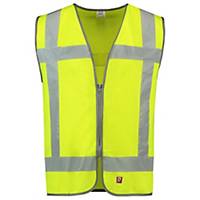 Tricorp FR V-RWS Zipp hi-vis safety vest, fluo yellow, size M/L, per piece