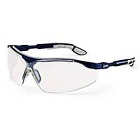 Uvex I-VO 9160 veiligheidsbril, heldere lens, blauw/grijs montu