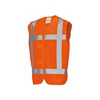 Intersafe Infra-line® hi-vis safety vest, fluo orange, size 3XL, per piece