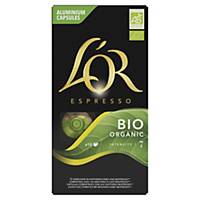 Café L OR Espresso Bio Organic - Intensité 7 - paquet de 10 capsules