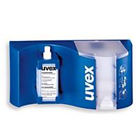 Uvex 9970.002 brilreinigingsstation, compleet met vulling, blauw, per stuk