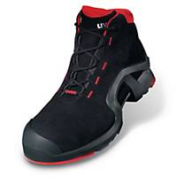 Uvex 8517.2 high S3 safety shoes, SRC, ESD, black/red, size 35, per pair