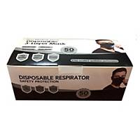 Disposable Face Mask 3 Ply (Black) - Box of 50