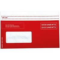 Enveloppe Elco Quick Vitro papier, C5/6, fenêtre à gauche, rouge, pqt de 250 pcs