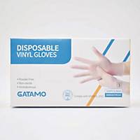 Gatamo Vinyl Gloves Clear (M Size) - Pack of 100