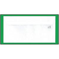 Envelope DL - banda adesiva - 110 x 220 mm - branco - Caixa de 500
