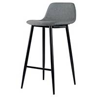 Paperflow Must high bar stool - grey seat - black legs - per 2 