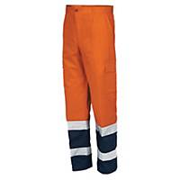 Pantaloni alta visibilità Issa Line 8430N arancione / blu navy  tg L