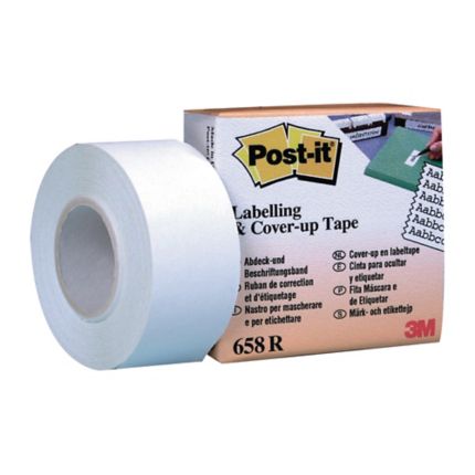 Ruban correcteur et d'étiquetage Post-it, 25 mm x 18 m, blanc
