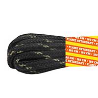 Emma flame retardant laces, black, 180 cm, per pair