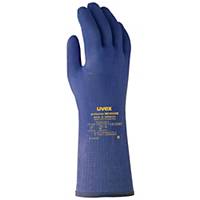 Uvex 4025B nitril handschoenen, blauw, maat 10, per 10 paar