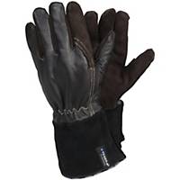 Tegera 132A welding gloves, brown/black, size 10, per 12 pairs