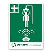 HAWS SP178LG COMBINAT SAFETY SHOWER SIGN