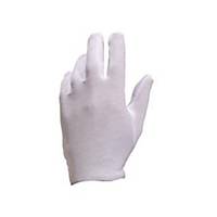 Delta Plus COB40 katoenen handschoenen, wit, maat 8, 12 paar