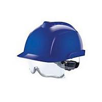 Casque de sécurité MSA V-Gard 930, protection oculaire intégrée, bleu, 20 pièces