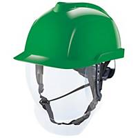 Casque de sécurité MSA V-Gard 950, ABS, avec protection faciale, vert, unité